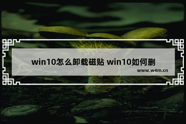 win10怎么卸载磁贴 win10如何删除磁贴