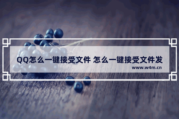 QQ怎么一键接受文件 怎么一键接受文件发送