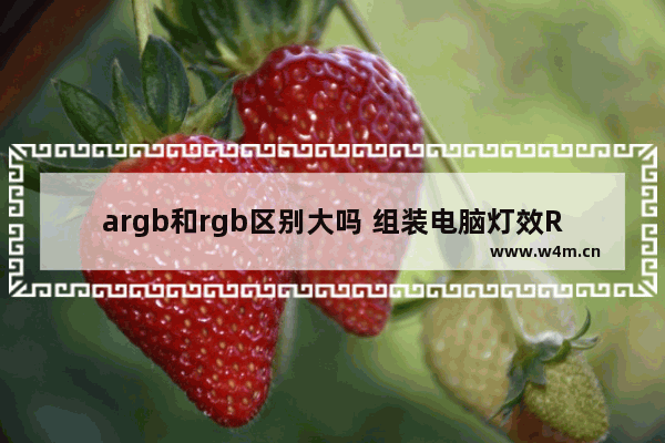 argb和rgb区别大吗 组装电脑灯效RGB和ARGB的区别