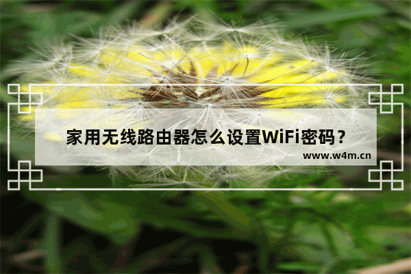 家用无线路由器怎么设置WiFi密码？