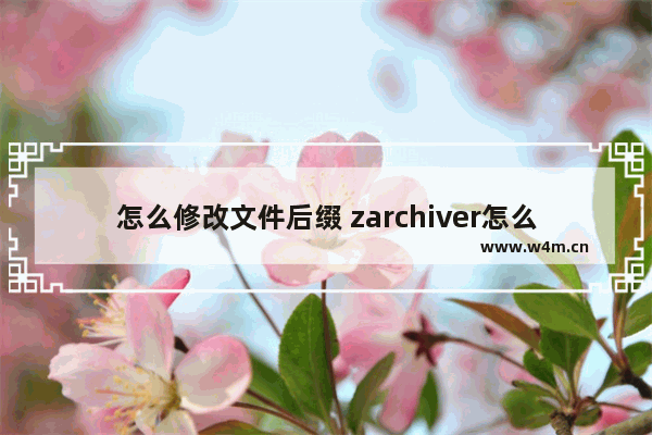 怎么修改文件后缀 zarchiver怎么修改文件后缀