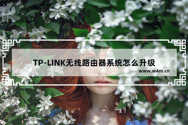 TP-LINK无线路由器系统怎么升级