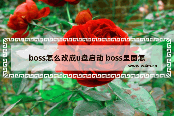 boss怎么改成u盘启动 boss里面怎么设置u盘启动