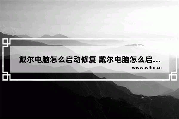 戴尔电脑怎么启动修复 戴尔电脑怎么启动修复功能