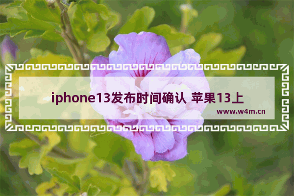 iphone13发布时间确认 苹果13上市时间