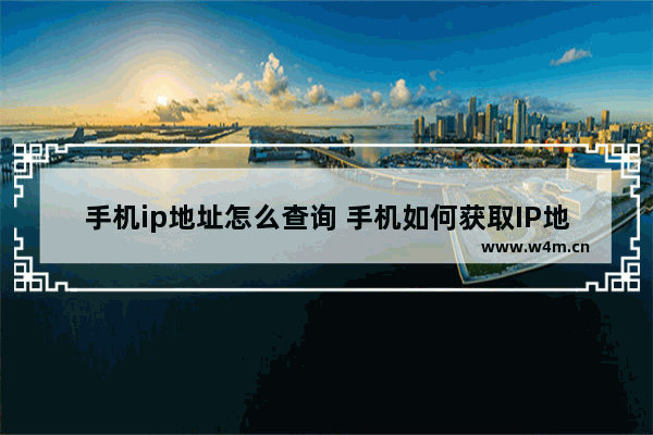 手机ip地址怎么查询 手机如何获取IP地址