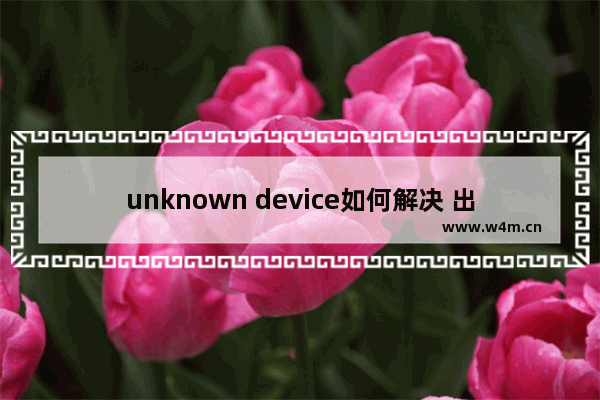 unknown device如何解决 出现”unknown Device”处理方法