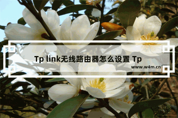 Tp link无线路由器怎么设置 Tp link无线路由器设置详细步骤