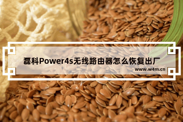 磊科Power4s无线路由器怎么恢复出厂设置【设置方法】