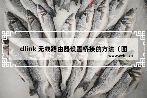 dlink 无线路由器设置桥接的方法（图文教程）