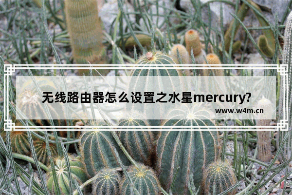 无线路由器怎么设置之水星mercury?