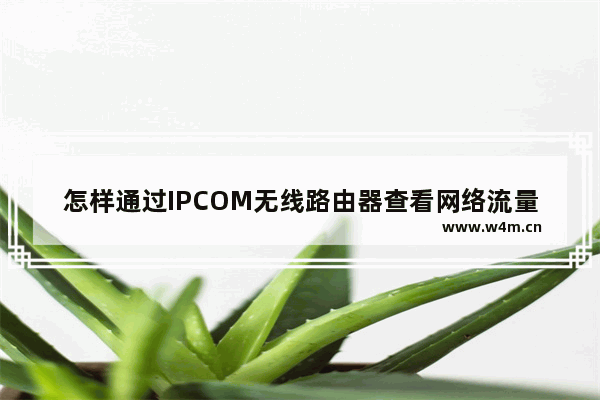 怎样通过IPCOM无线路由器查看网络流量 通过IPCOM无线路由器查看网络流量方法【详解】