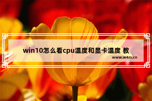 win10怎么看cpu温度和显卡温度 教你查看电脑配置参数