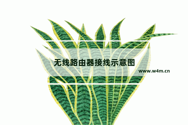 无线路由器接线示意图