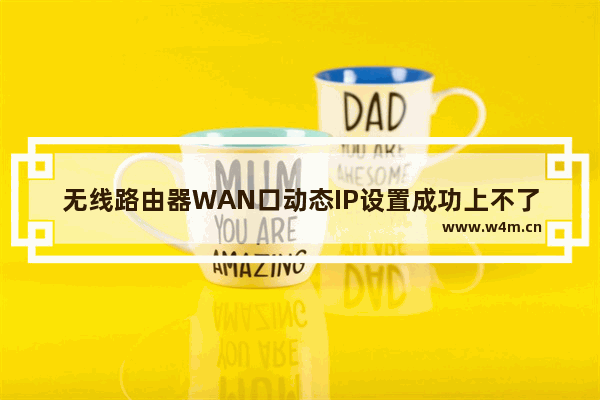 无线路由器WAN口动态IP设置成功上不了网的解决方法