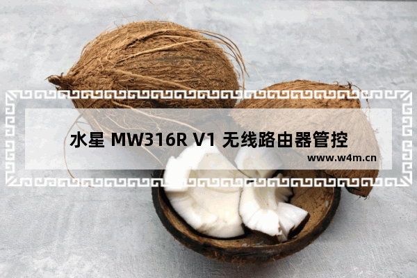 水星 MW316R V1 无线路由器管控内网主机上网权限设置