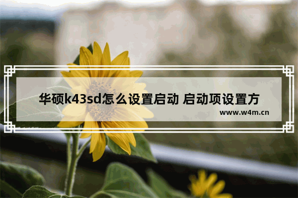 华硕k43sd怎么设置启动 启动项设置方法教程