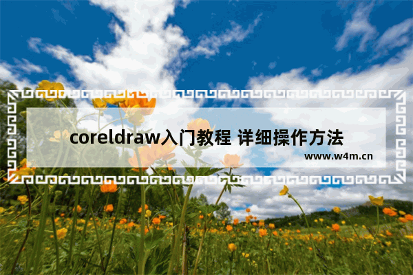 coreldraw入门教程 详细操作方法来了