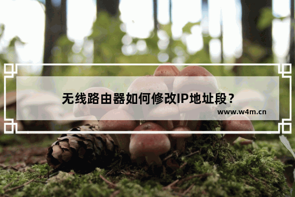 无线路由器如何修改IP地址段？