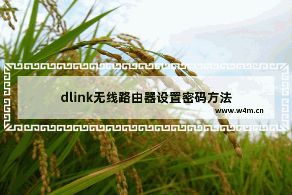 dlink无线路由器设置密码方法