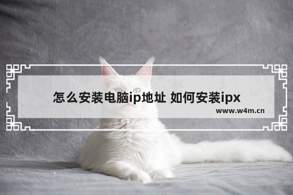 怎么安装电脑ip地址 如何安装ipx