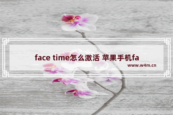 face time怎么激活 苹果手机facetime激活教程