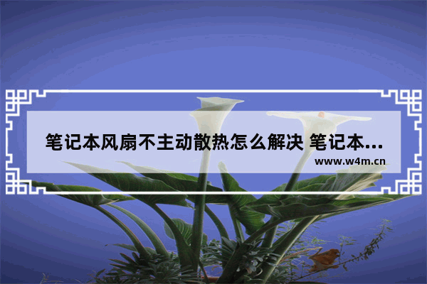 笔记本风扇不主动散热怎么解决 笔记本风扇不转的原因及解决方法