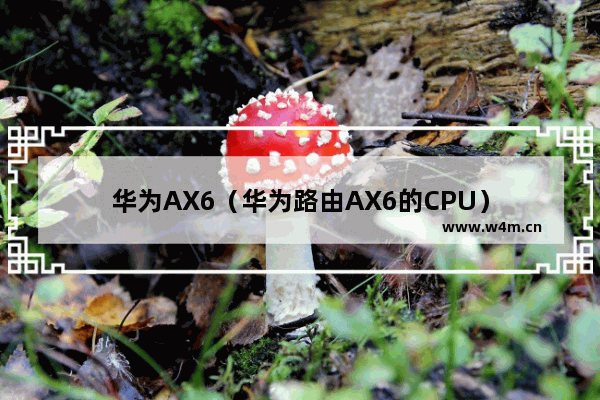 华为AX6（华为路由AX6的CPU）