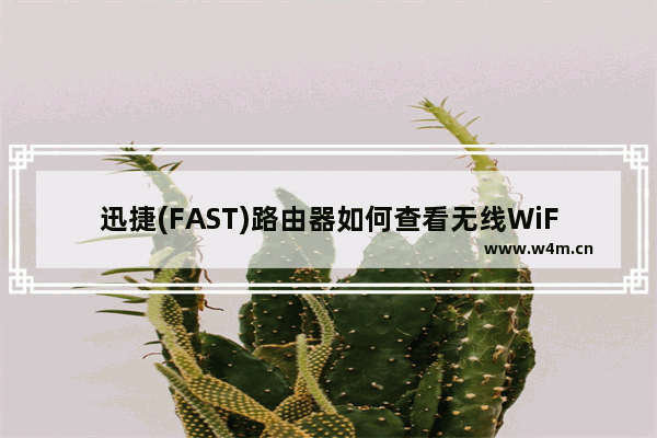 迅捷(FAST)路由器如何查看无线WiFi是否被蹭网？