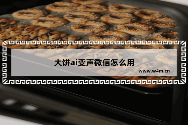 大饼ai变声微信怎么用