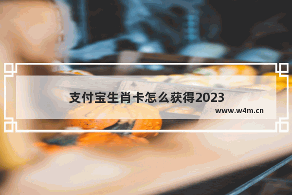 支付宝生肖卡怎么获得2023