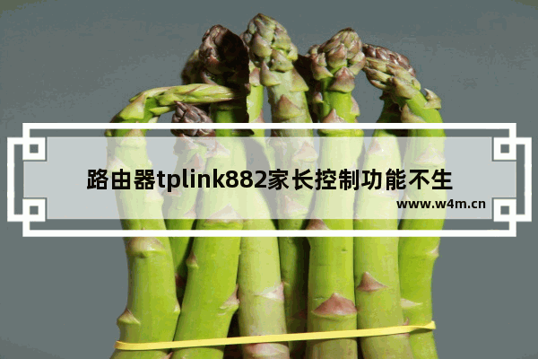 路由器tplink882家长控制功能不生效怎么办