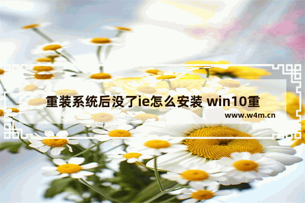 重装系统后没了ie怎么安装 win10重装系统后ie浏览器不见了