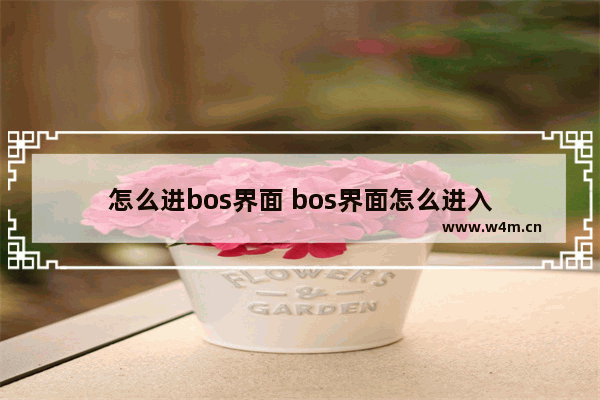 怎么进bos界面 bos界面怎么进入