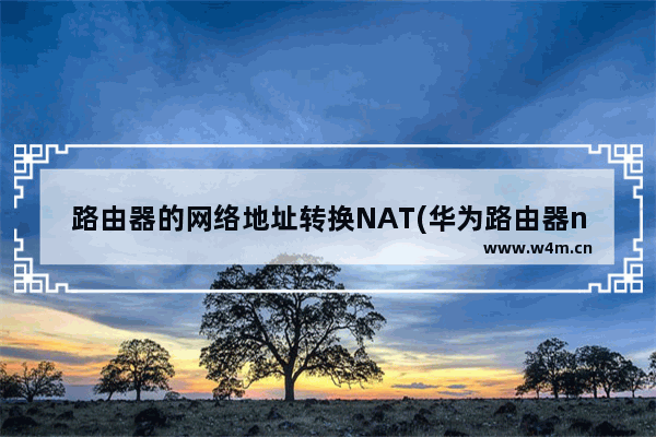 路由器的网络地址转换NAT(华为路由器nat转换)