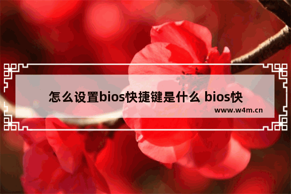 怎么设置bios快捷键是什么 bios快捷键在哪里