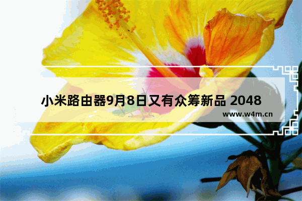 小米路由器9月8日又有众筹新品 2048是什么鬼?