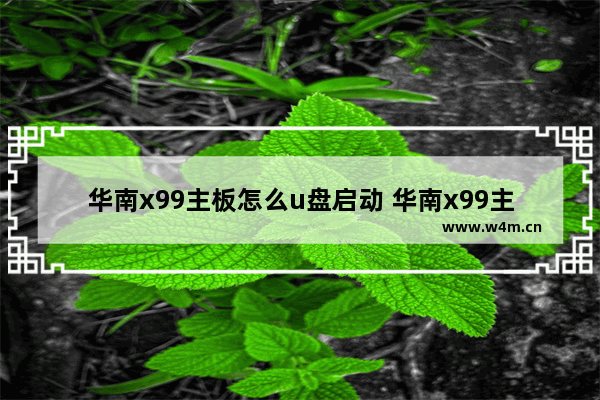 华南x99主板怎么u盘启动 华南x99主板怎么u盘启动