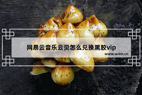 网易云音乐云贝怎么兑换黑胶vip