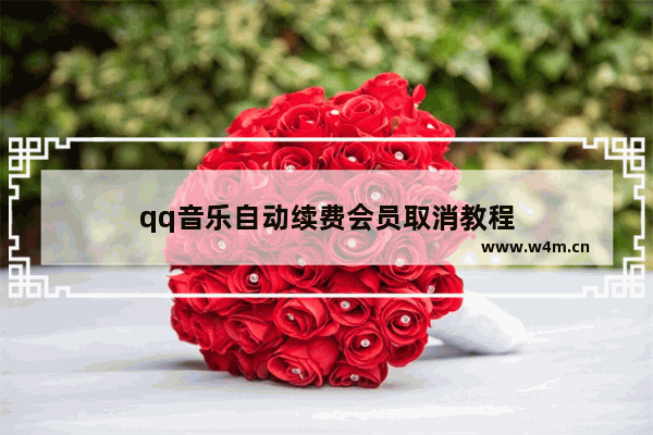 qq音乐自动续费会员取消教程