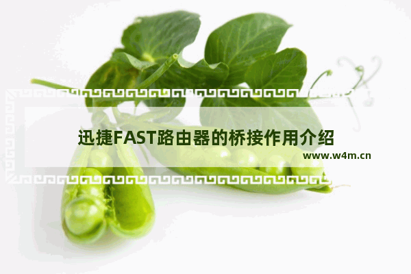 迅捷FAST路由器的桥接作用介绍