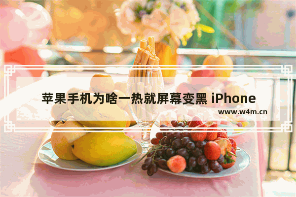 苹果手机为啥一热就屏幕变黑 iPhone过热屏幕变暗4种解决方法