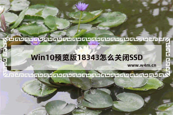 Win10预览版18343怎么关闭SSD硬盘碎片整理功能-