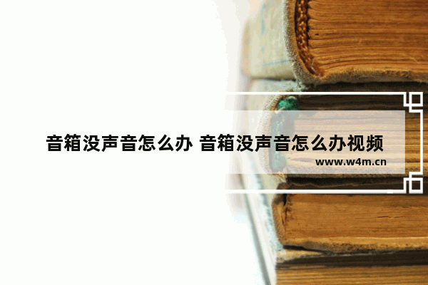 音箱没声音怎么办 音箱没声音怎么办视频