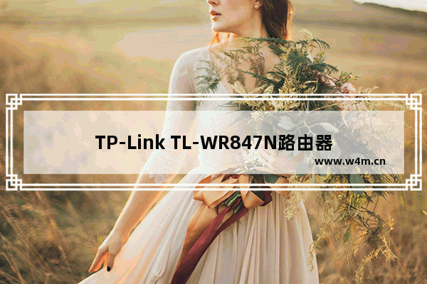 TP-Link TL-WR847N路由器固件升级方法