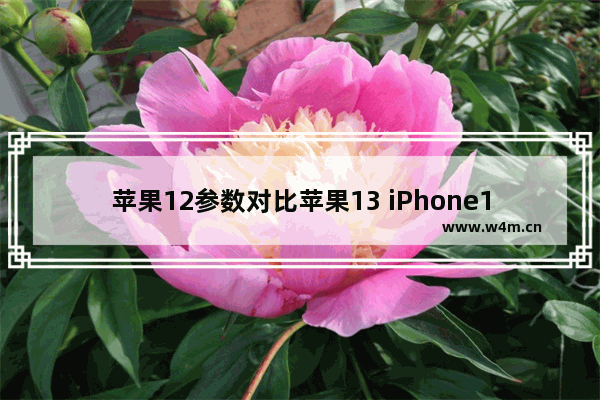 苹果12参数对比苹果13 iPhone13和iPhone12差距