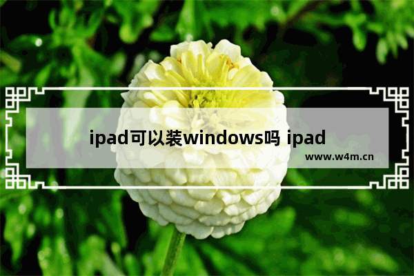 ipad可以装windows吗 ipad可不可以装windows系统