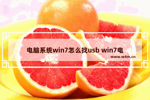 电脑系统win7怎么找usb win7电脑usb设置在哪里打开