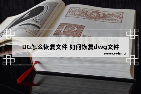 DG怎么恢复文件 如何恢复dwg文件