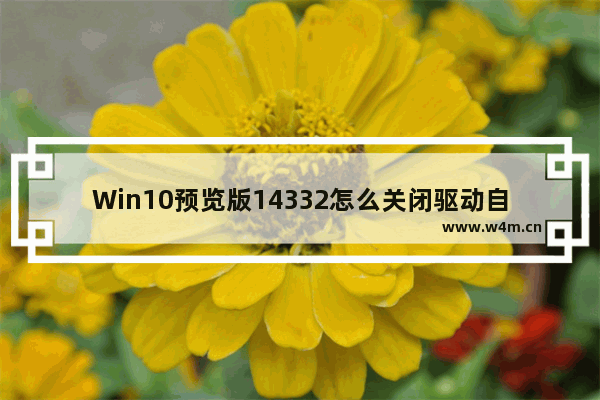 Win10预览版14332怎么关闭驱动自动更新和调整语言栏位置-